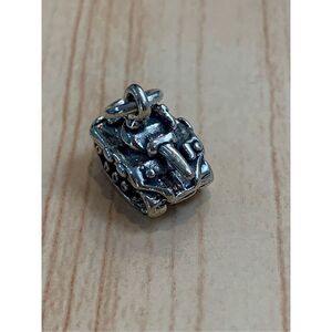 .925 Military Army Tank Sterling Silver Jewelry Charm